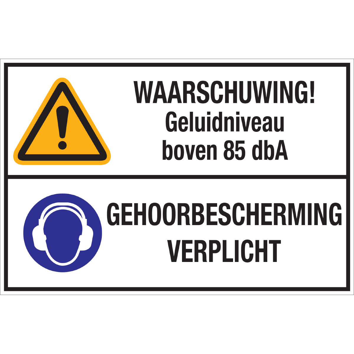 Afbeelding van categorie Hard Geluid - Gehoorbescherming Verplicht