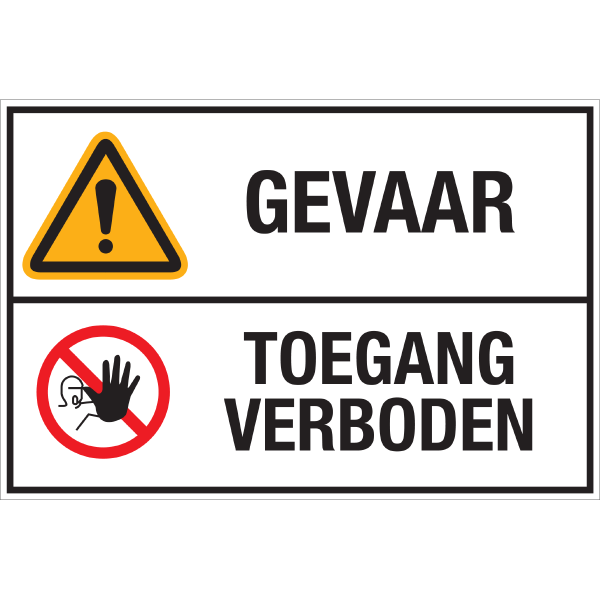 Afbeelding van categorie Gevaar - Toegang verboden