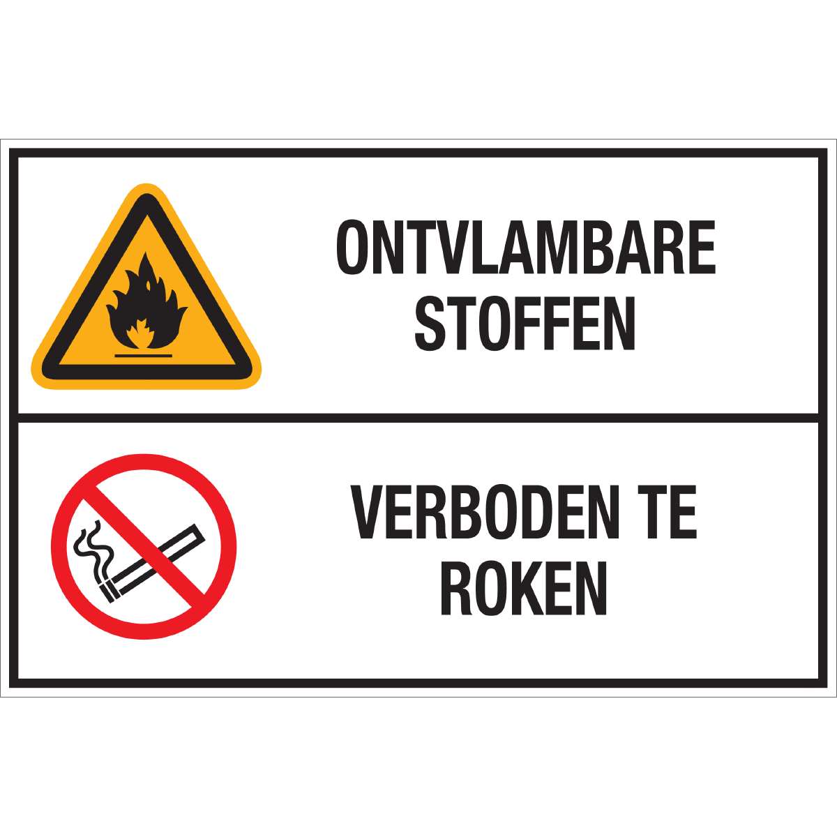 Afbeelding van categorie Ontvlambare Stoffen - Verboden te Roken