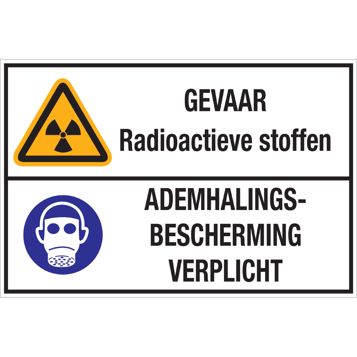 Afbeelding van categorie Radioactieve Stoffen - Adembescherming Verplicht