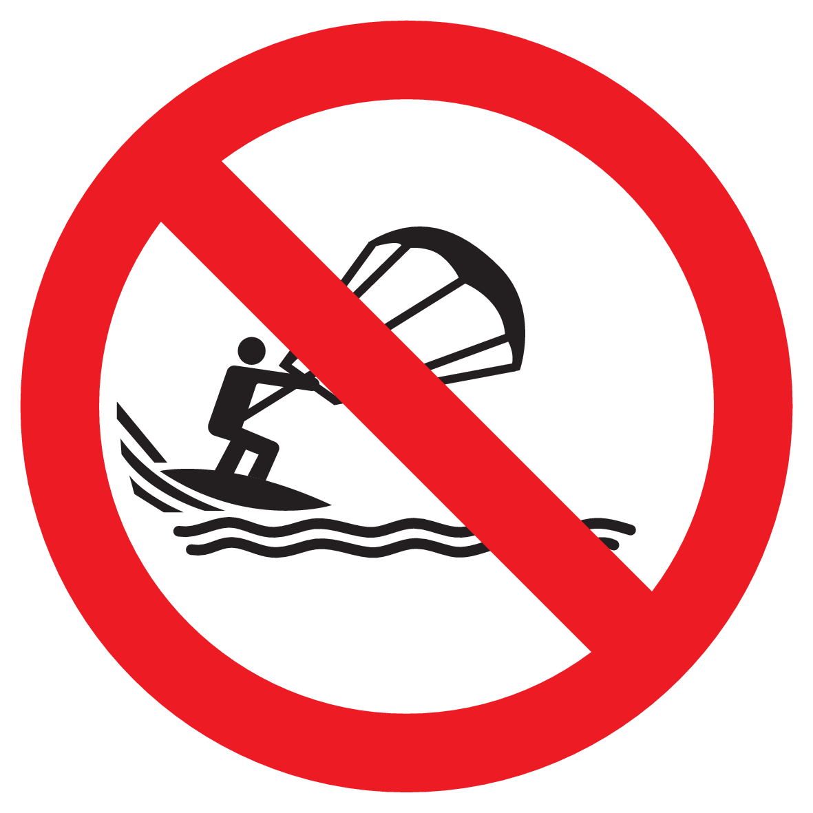 Afbeelding van categorie Kitesurfen verboden