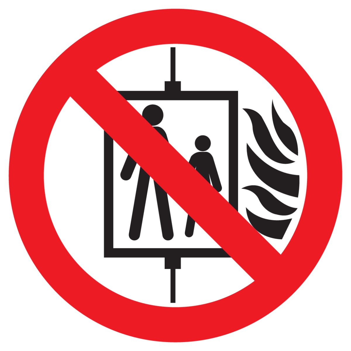 Afbeelding van categorie Verboden Lift te gebruiken