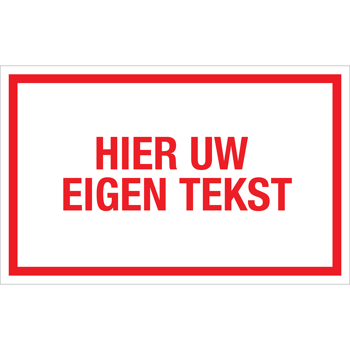 Afbeelding van categorie Eigen Tekst wit/rood