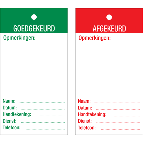 Afbeelding van categorie Inspectielabels