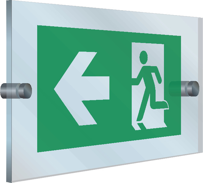Afbeelding van categorie Nooduitgang links
