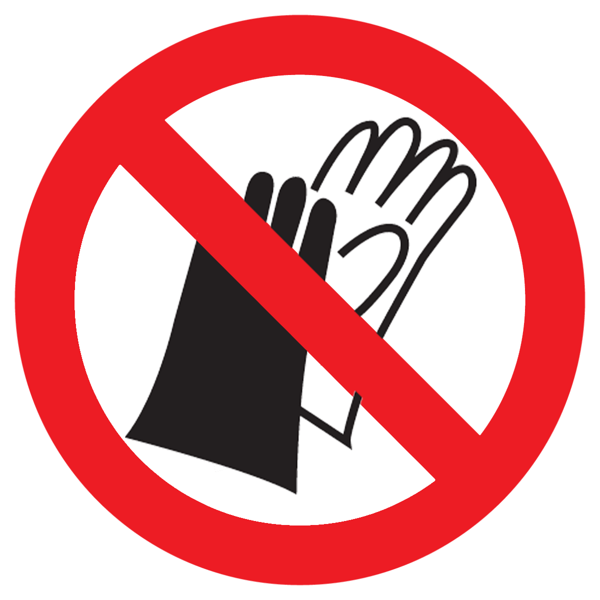 Afbeelding van categorie Verboden Handschoenen te Dragen