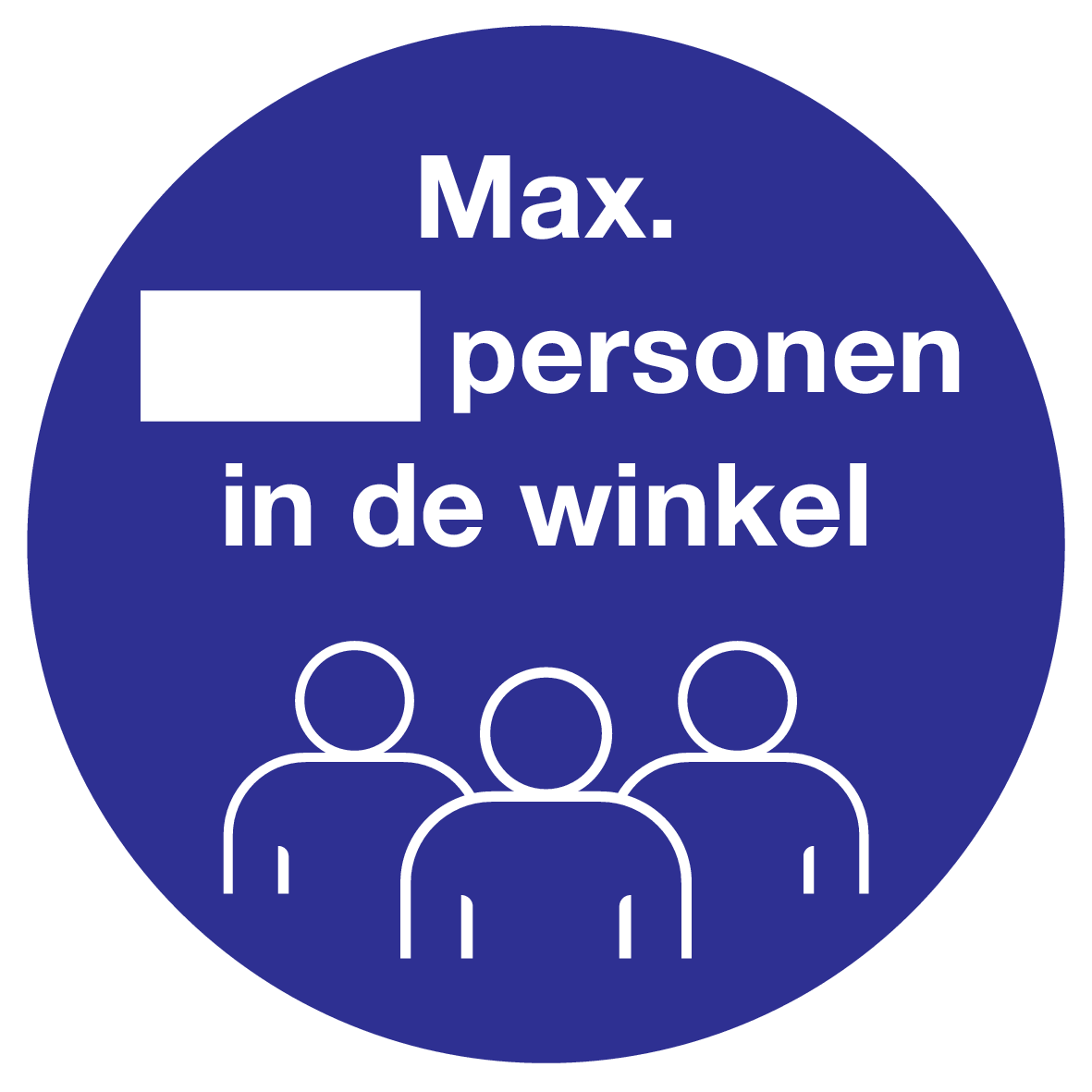 Afbeelding van categorie Max. personen de winkel