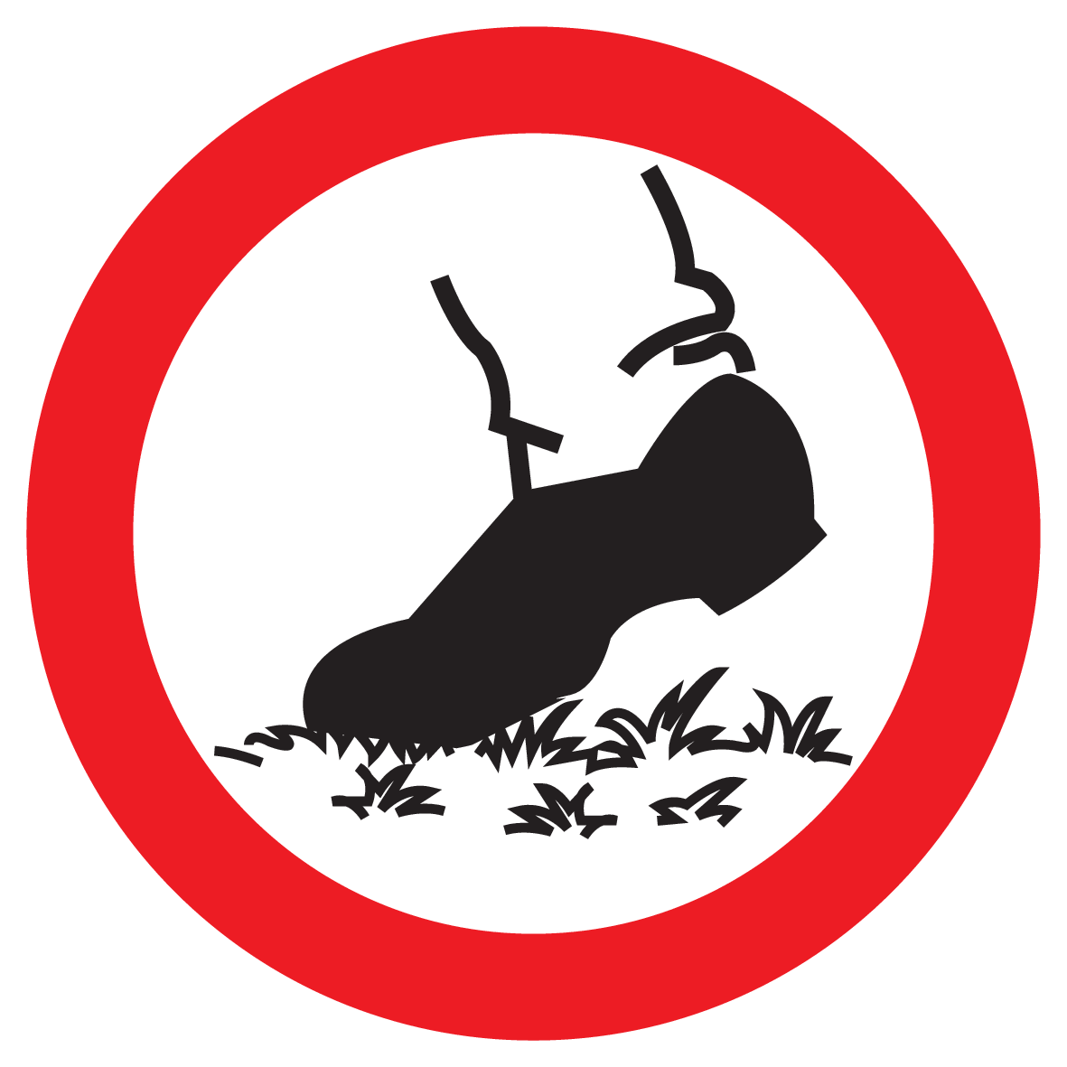 Afbeelding van categorie Verboden over het gras te lopen