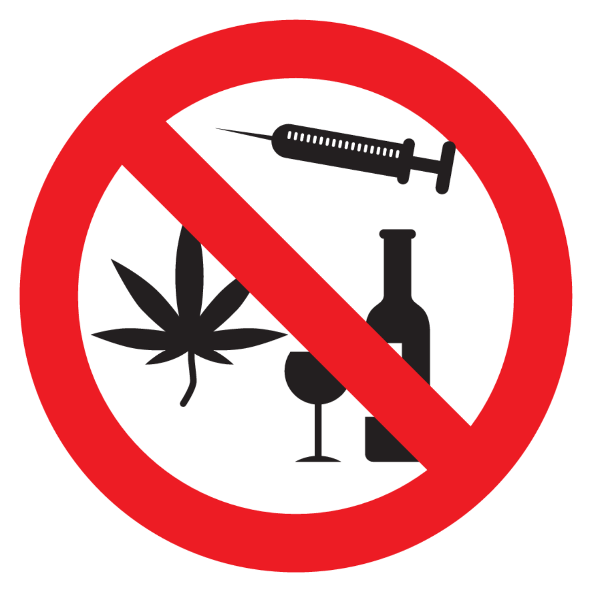 Afbeelding van categorie Alcohol en drugs verboden