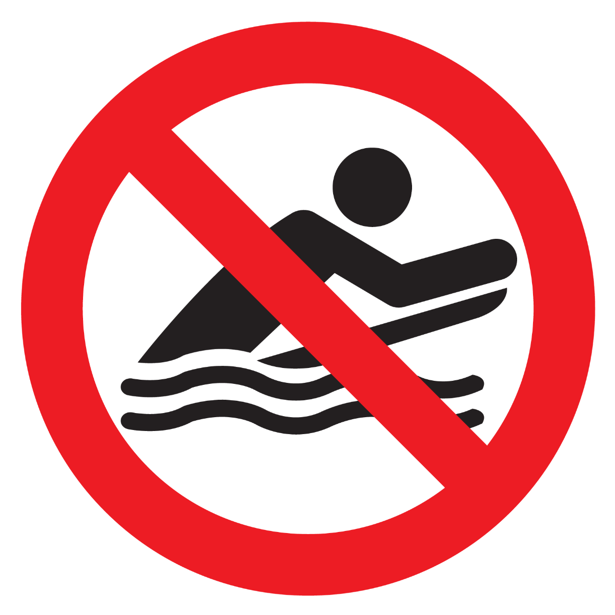 Afbeelding van categorie Bodyboarden verboden