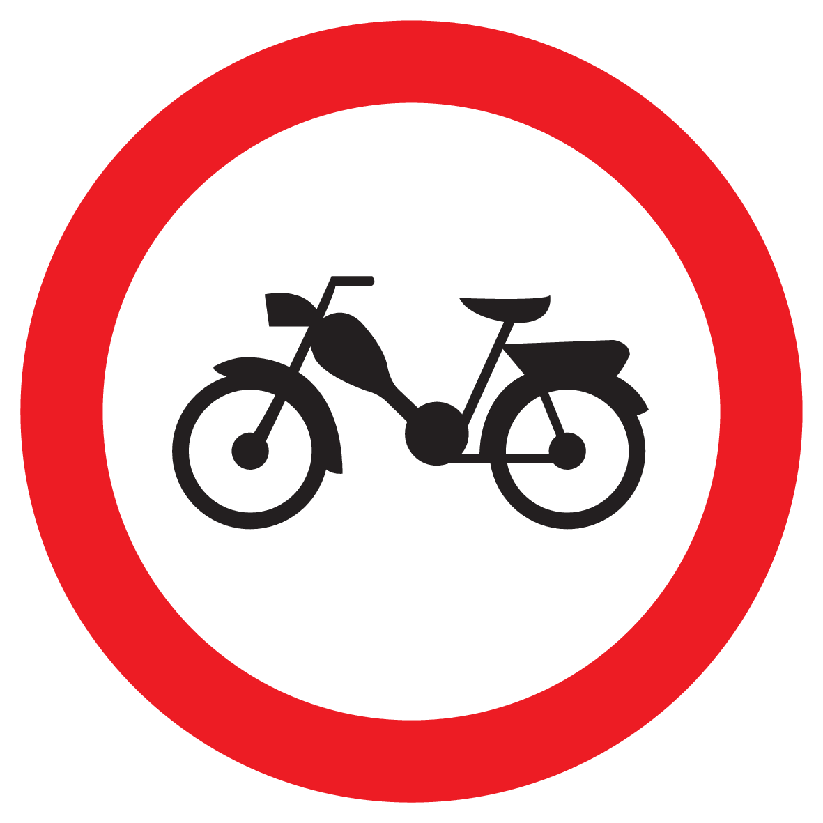 Afbeelding van categorie Bromfietsen Verboden