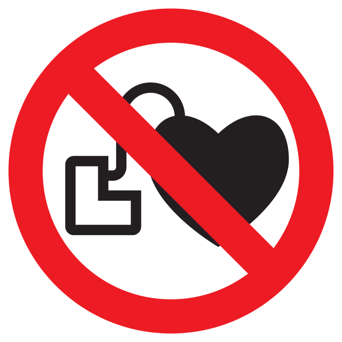 Afbeelding van categorie Pacemakers Verboden