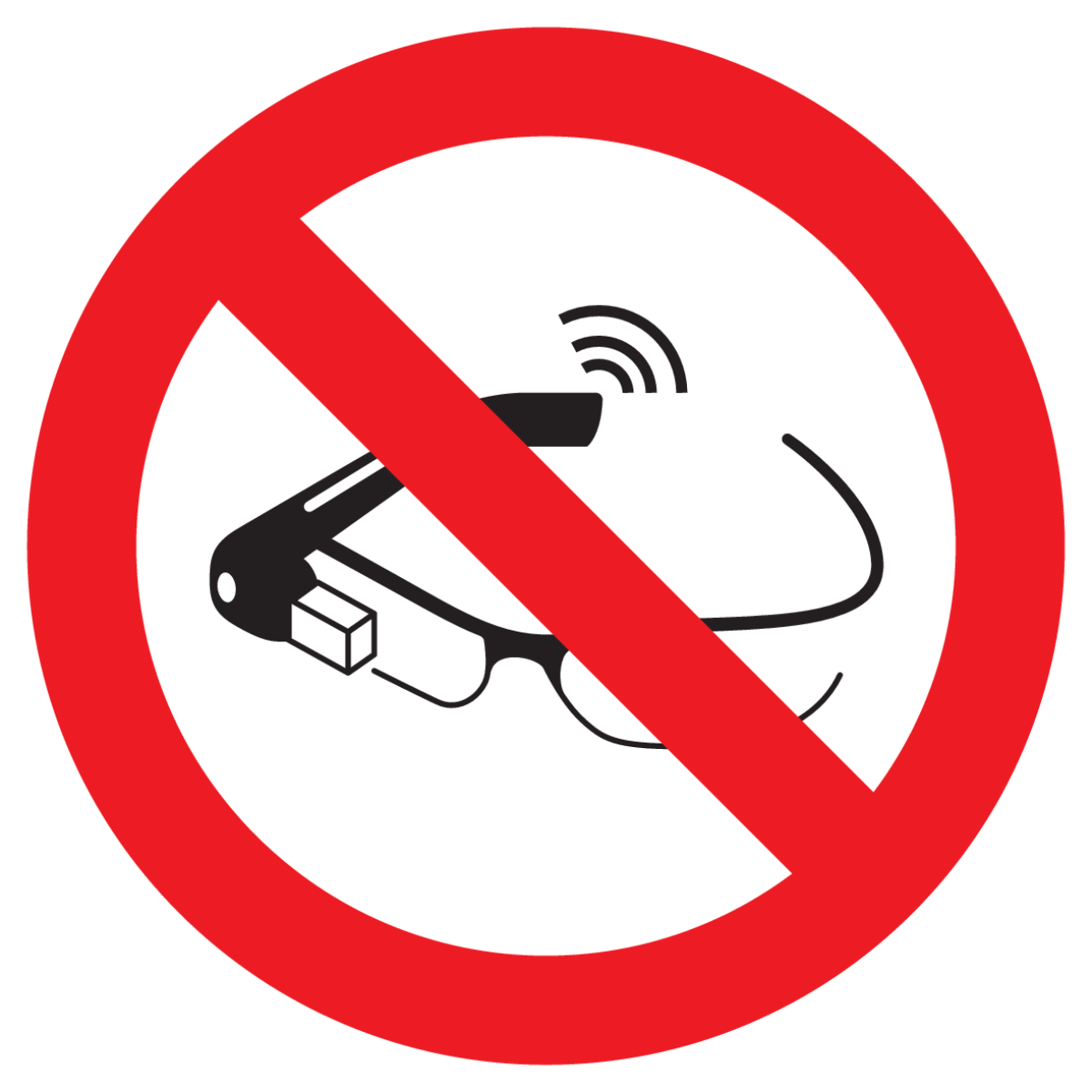 Afbeelding van categorie Smart brillen verboden