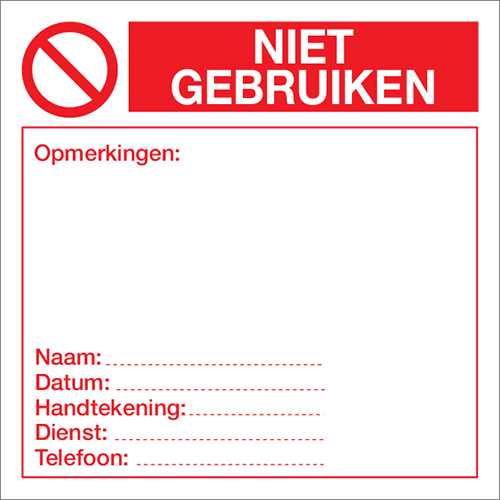 Afbeelding van categorie Zelfklevende veiligheidslabels