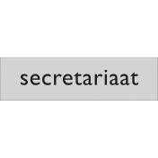 Zelfklevend deurbordje Secretariaat