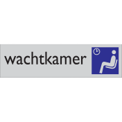 Zelfklevend deurbordje Wachtkamer