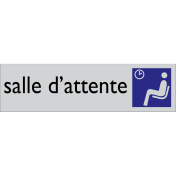 Zelfklevend deurbordje Salle D'attente