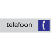 Zelfklevend deurbordje Telefoon