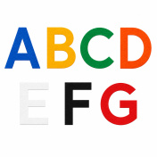 Pictolean letters vloersticker