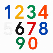 Pictolean vloerstickers cijfers
