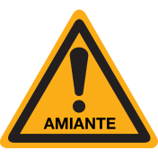 Autocollant Danger Amiante