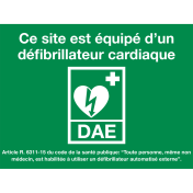 Autocollant DAE en bas - ILCOR