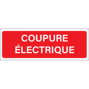 Autocollant Coupure Électrique