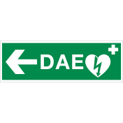 Autocollant DAE - ILCOR a gauche