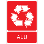 Autocollant recyclage des alu