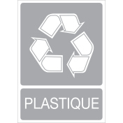 Autocollant recyclage du plastique