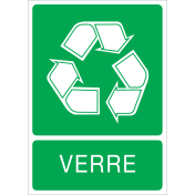 Autocollant recyclage du verre