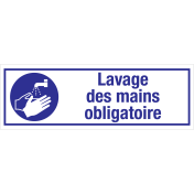 Autocollant Lavage des Mains Obligatoire