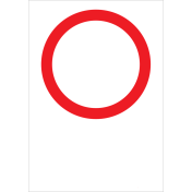 Bord met pictogram algemeen verbod