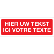 Eigen tekst (bordje)