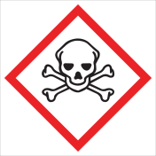 Bord met pictogram "Giftige Stoffen" - GHS06