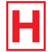 Bord met pictogram H voor ondergrondse hydrant