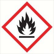 Bord met pictogram "Ontvlambare Stoffen" - GHS02
