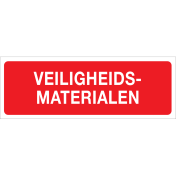 Veiligheidsmaterialen (Bordje)