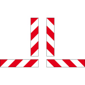 Containermarkeringen set van 8 stuks reflecterend