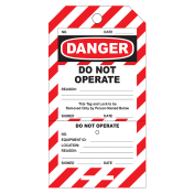 PVC Label Danger - Do not operate