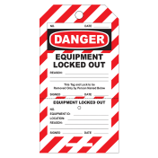 Veiligheidslabel Danger equipment locked out