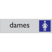 Zelfklevend deurbordje Dames