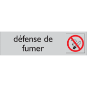 Zelfklevend deurbordje Défense de Fumer