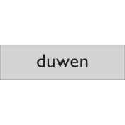 Zelfklevend deurbordje Duwen