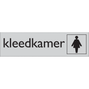 Zelfklevend deurbordje Kleedkamer Dames