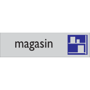Zelfklevend deurbordje Magasin