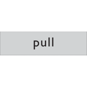 Deurbordje Pull (Zelfklevend)