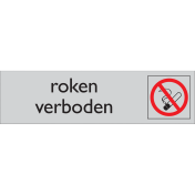 Zelfklevend deurbordje Roken Verboden