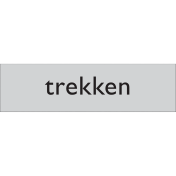 Zelfklevend deurbordje Trekken
