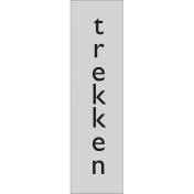 Zelfklevend deurbordje Trekken (Verticaal)